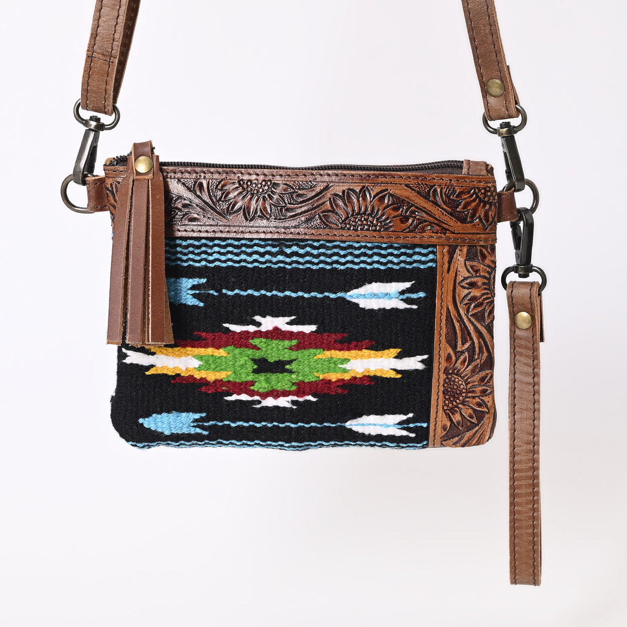 L Tooled Clara Side Bag