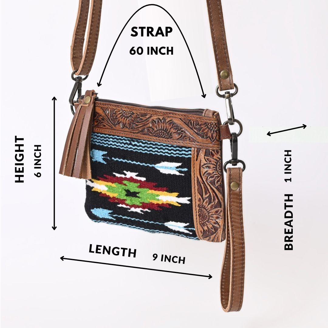 L Tooled Clara Side Bag