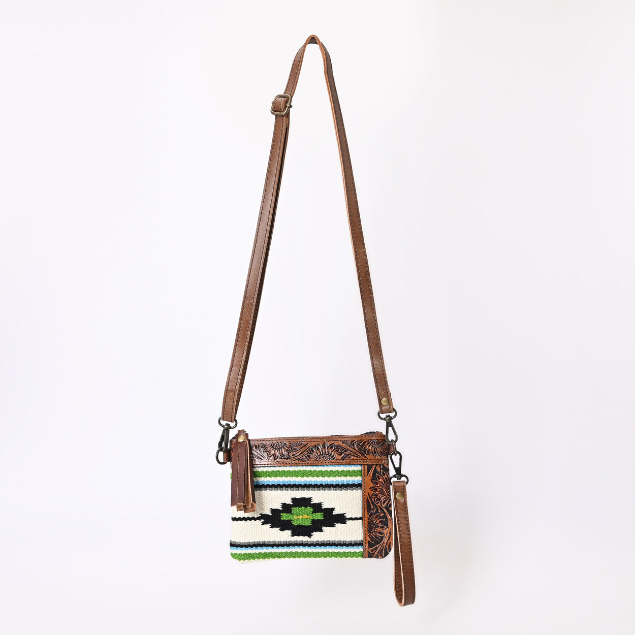 L Tooled Clara Side Bag