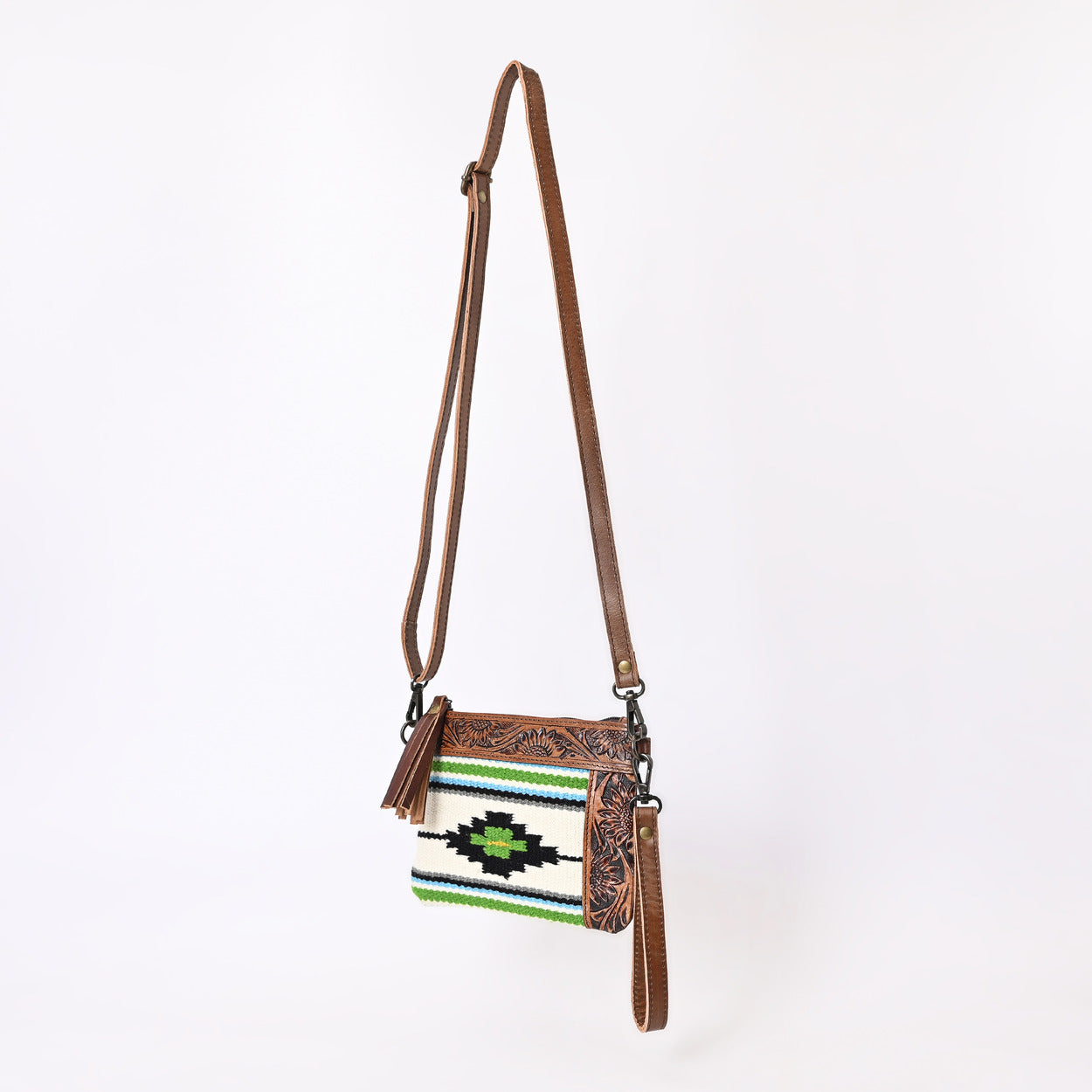 L Tooled Clara Side Bag