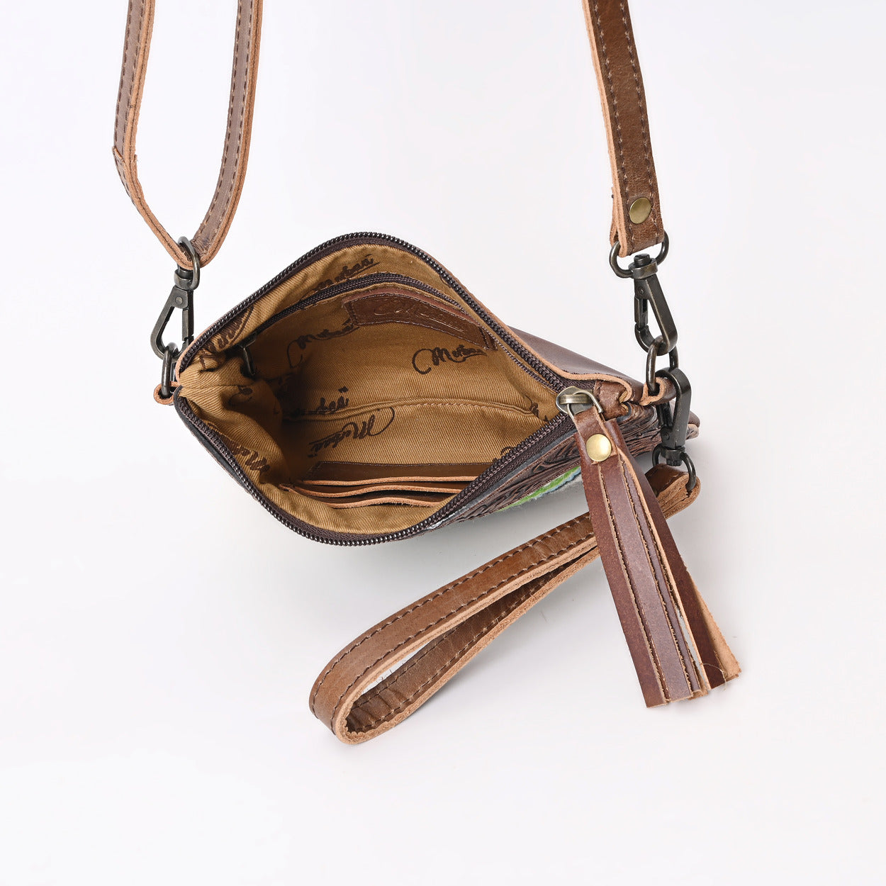 L Tooled Clara Side Bag