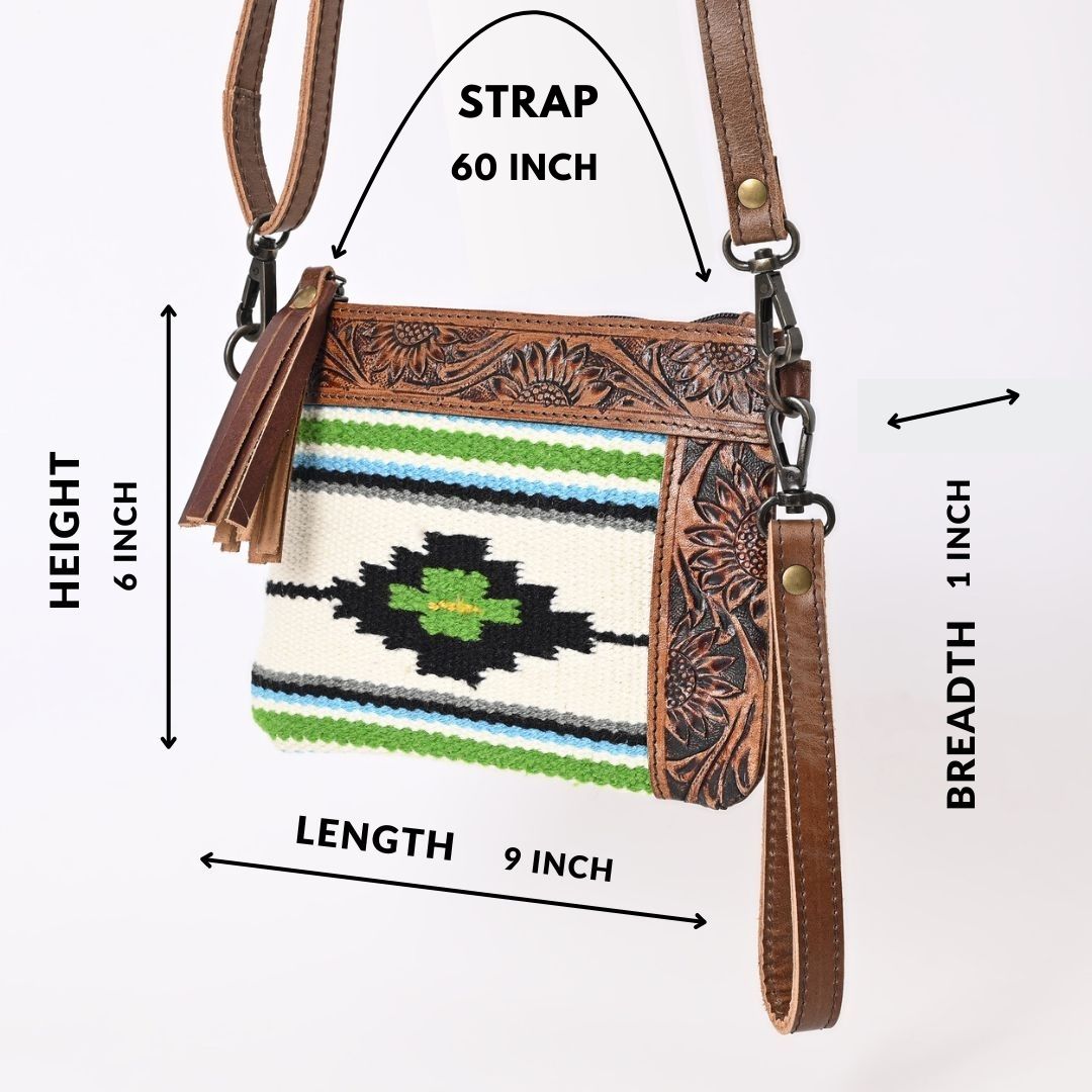 L Tooled Clara Side Bag