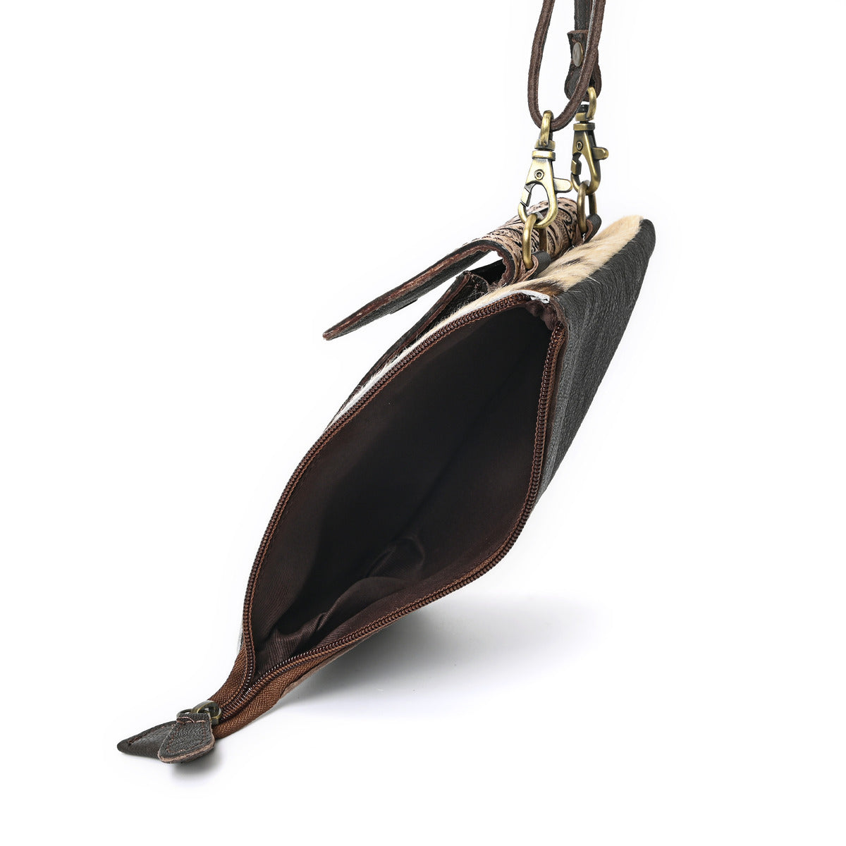 Oscar Handtooled Crossbody Mobile Bag