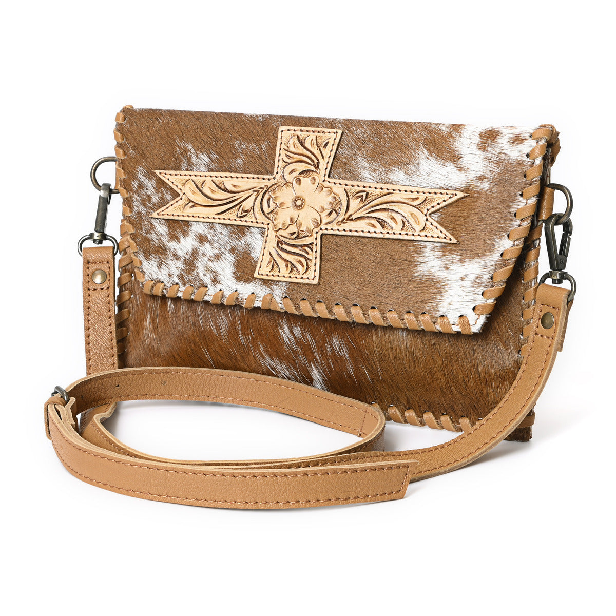 Melody Handtooled Mini Crossbody Bag