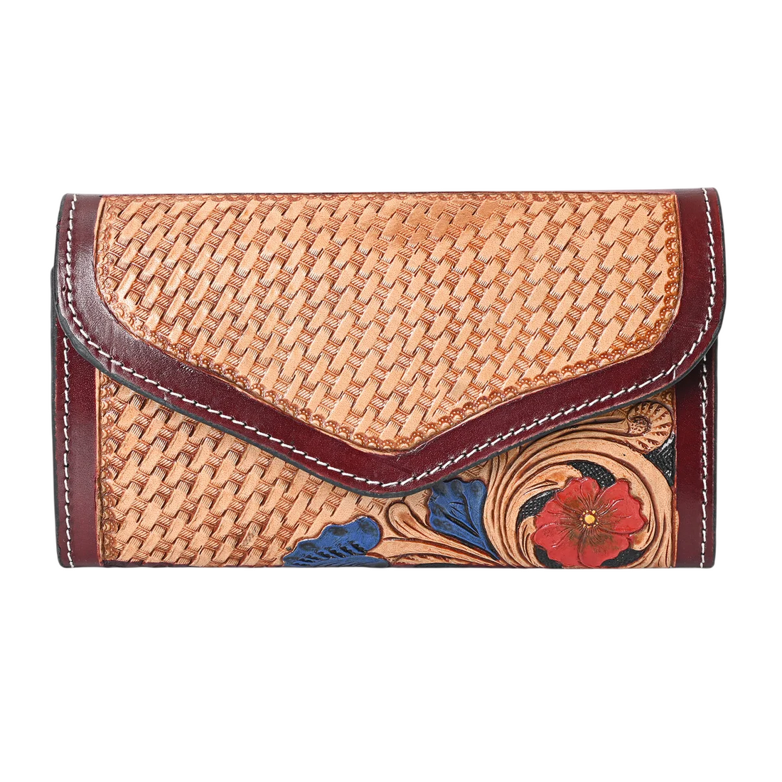 Retro Rucksack Trifold Wallet