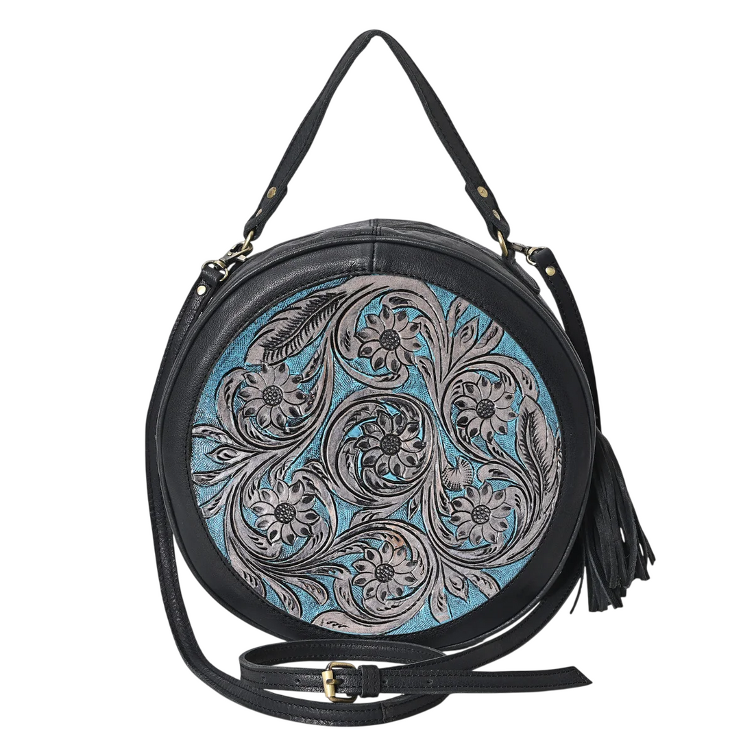 Angel's blossom round bag