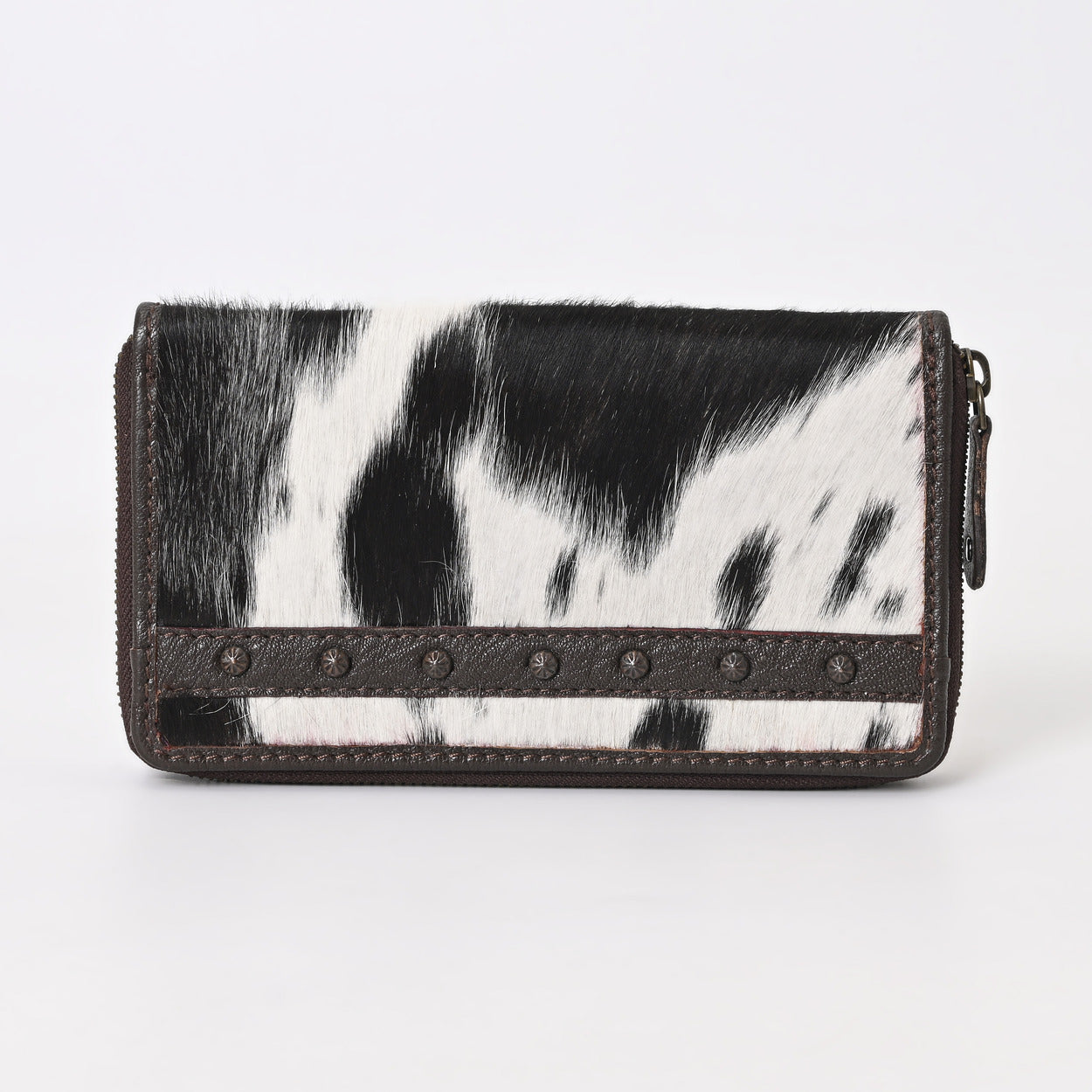 Black Vino Cowhide Clutch