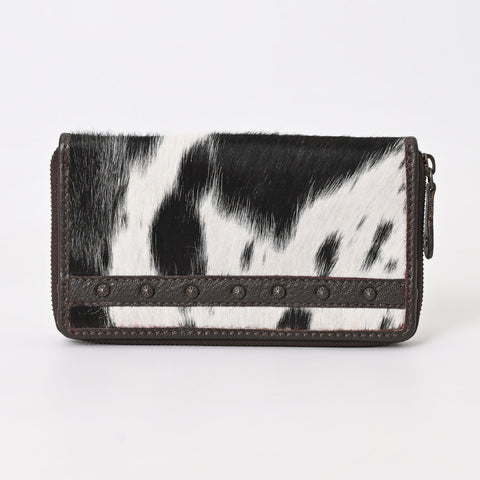 Black Vino Cowhide Clutch