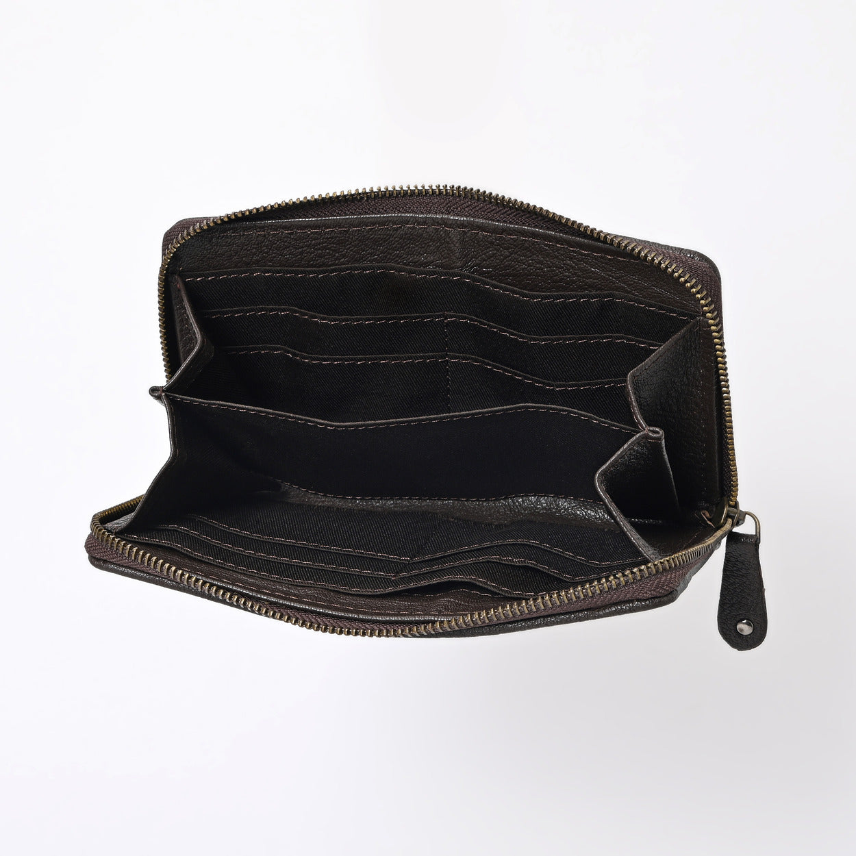 Tan Vino Cowhide Clutch