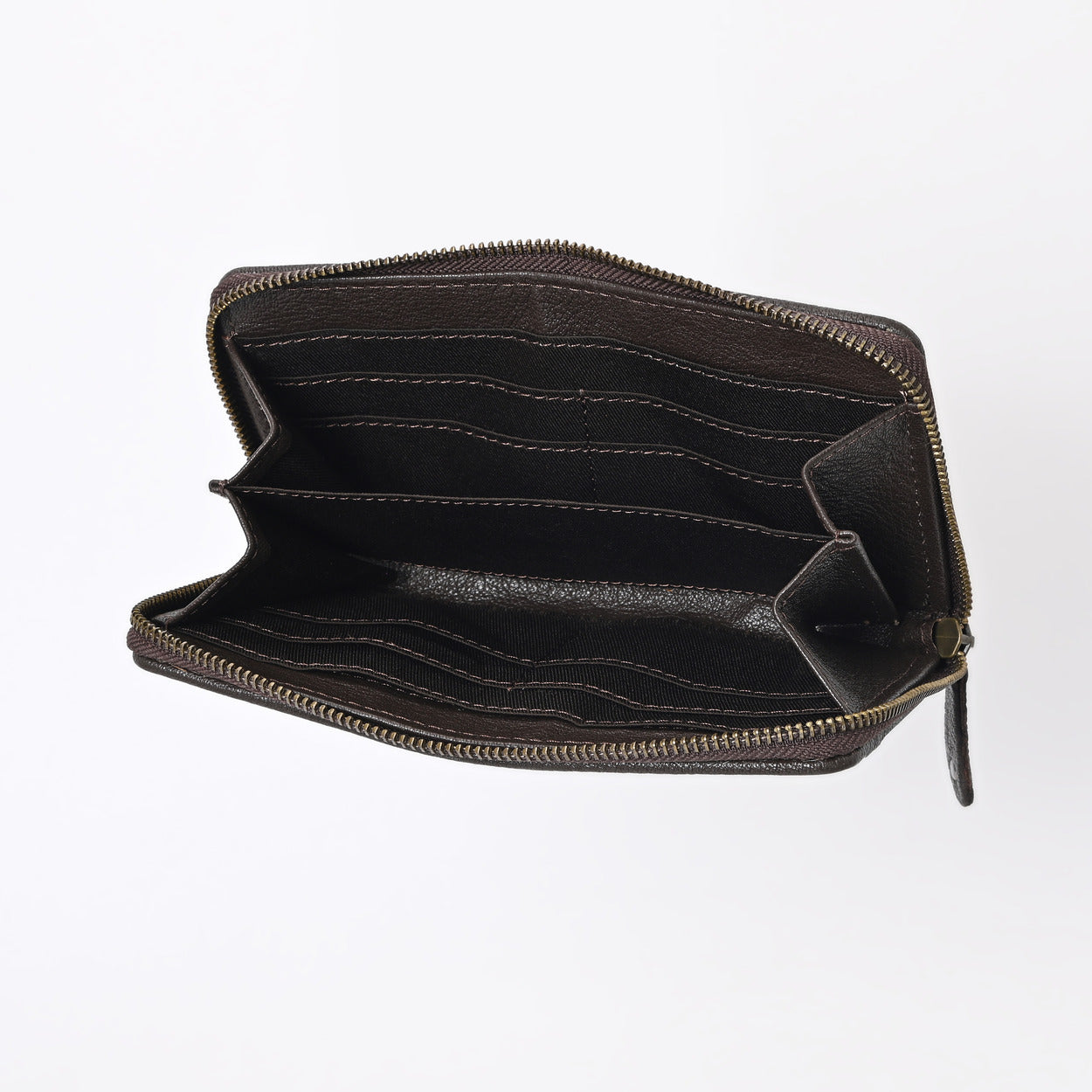 Gold Sprinkled Vino Cowhide Clutch