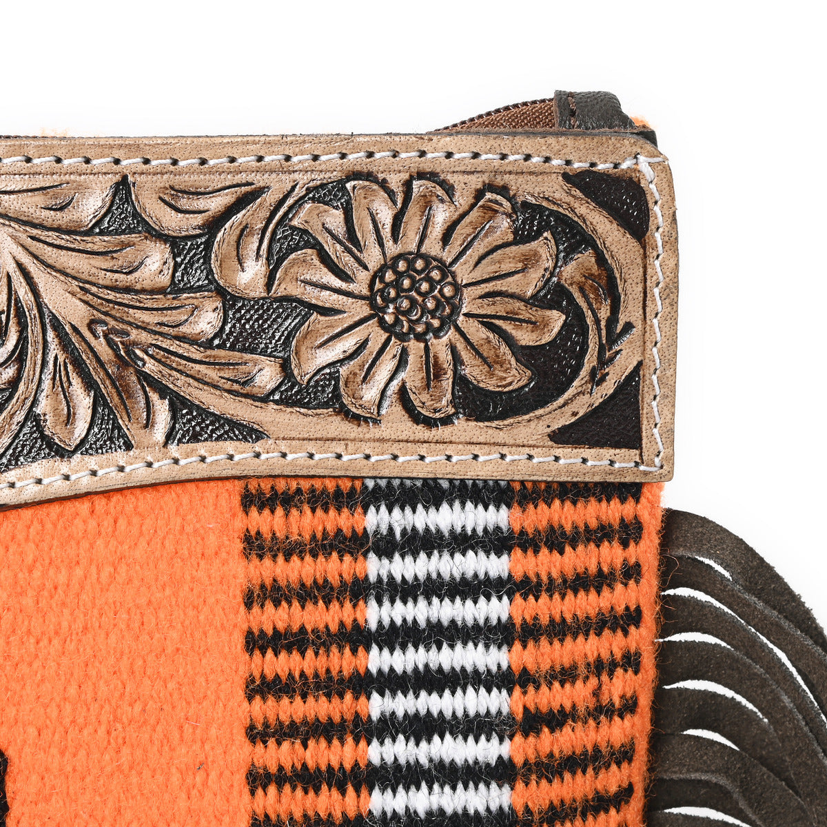 Turquoise Monarch Mini Woolen Clutch