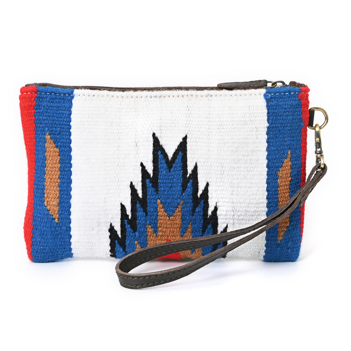 Turquoise Monarch Mini Woolen Clutch