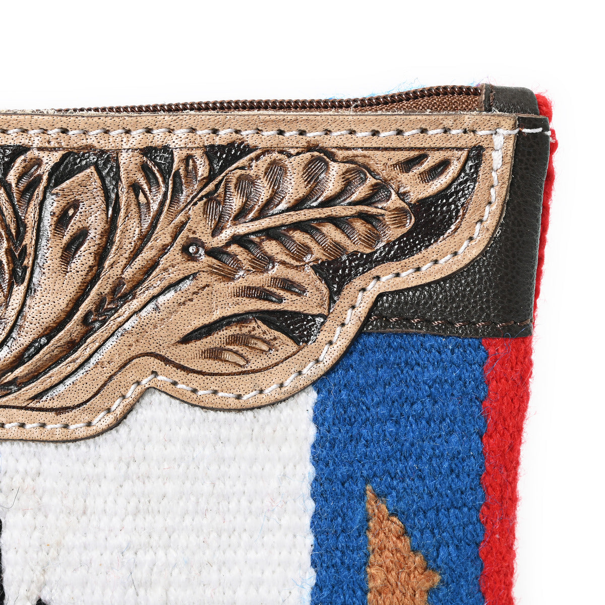 Turquoise Monarch Mini Woolen Clutch