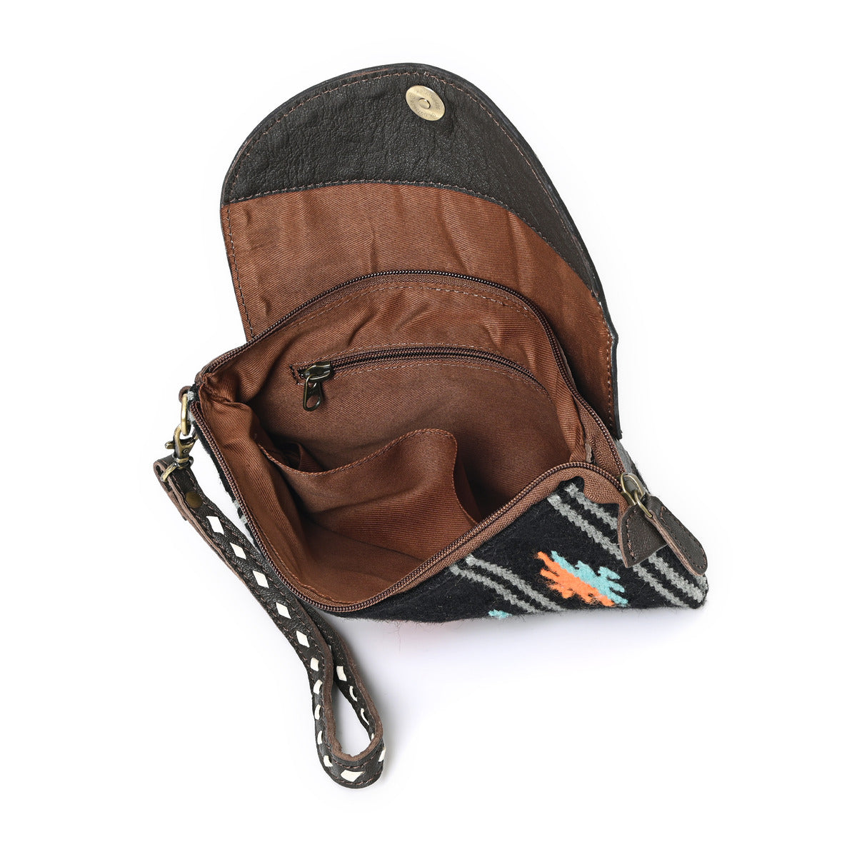 Azteica Saddle Blanket Tooled Bag