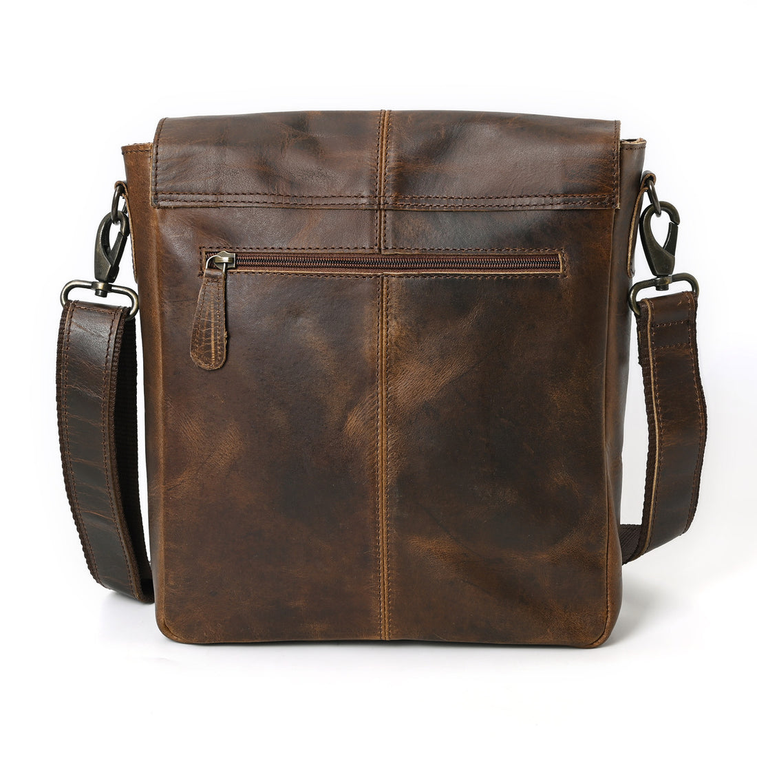 Calmra Hunter Leather Messenger Bag