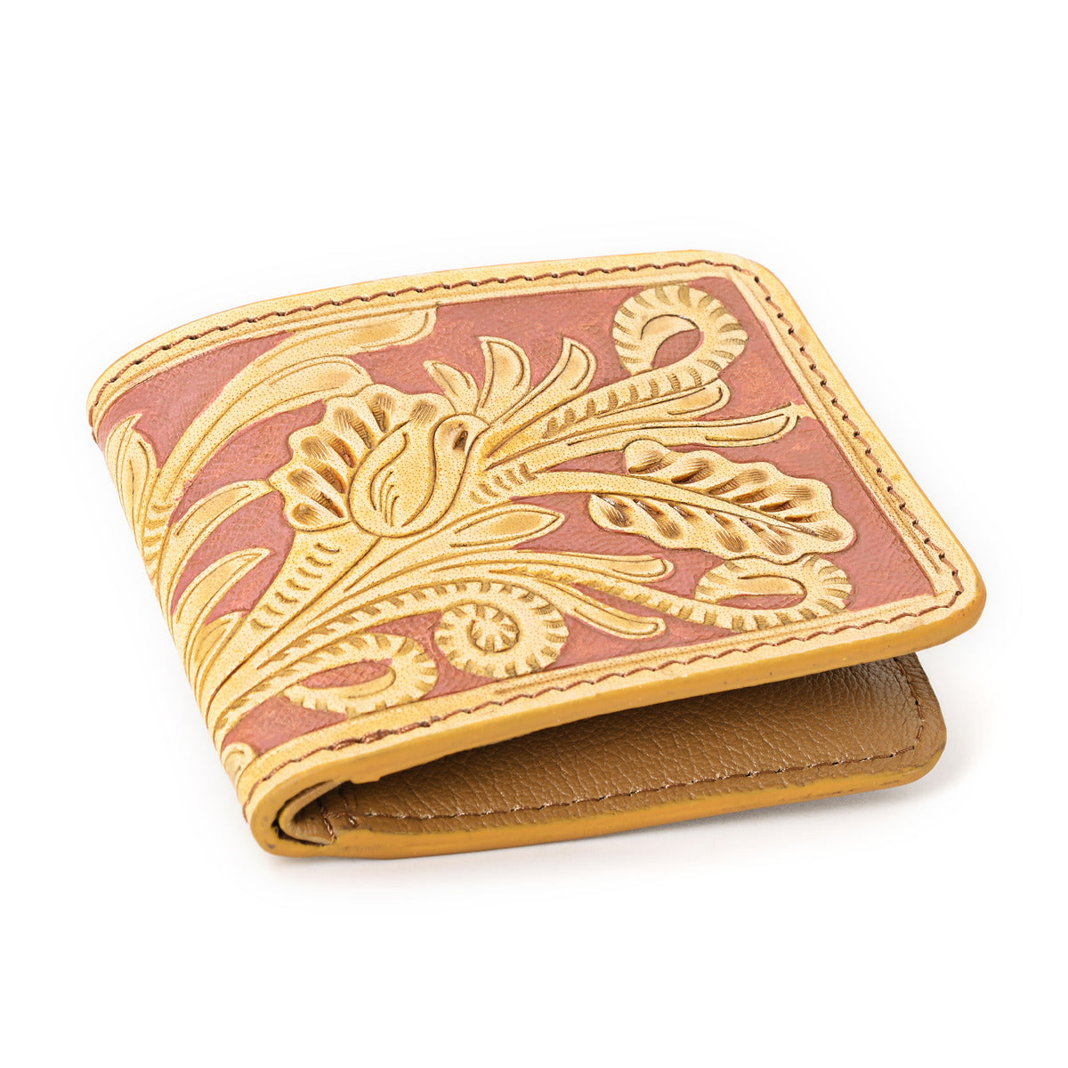 Growl Handtooled Hipster Wallet