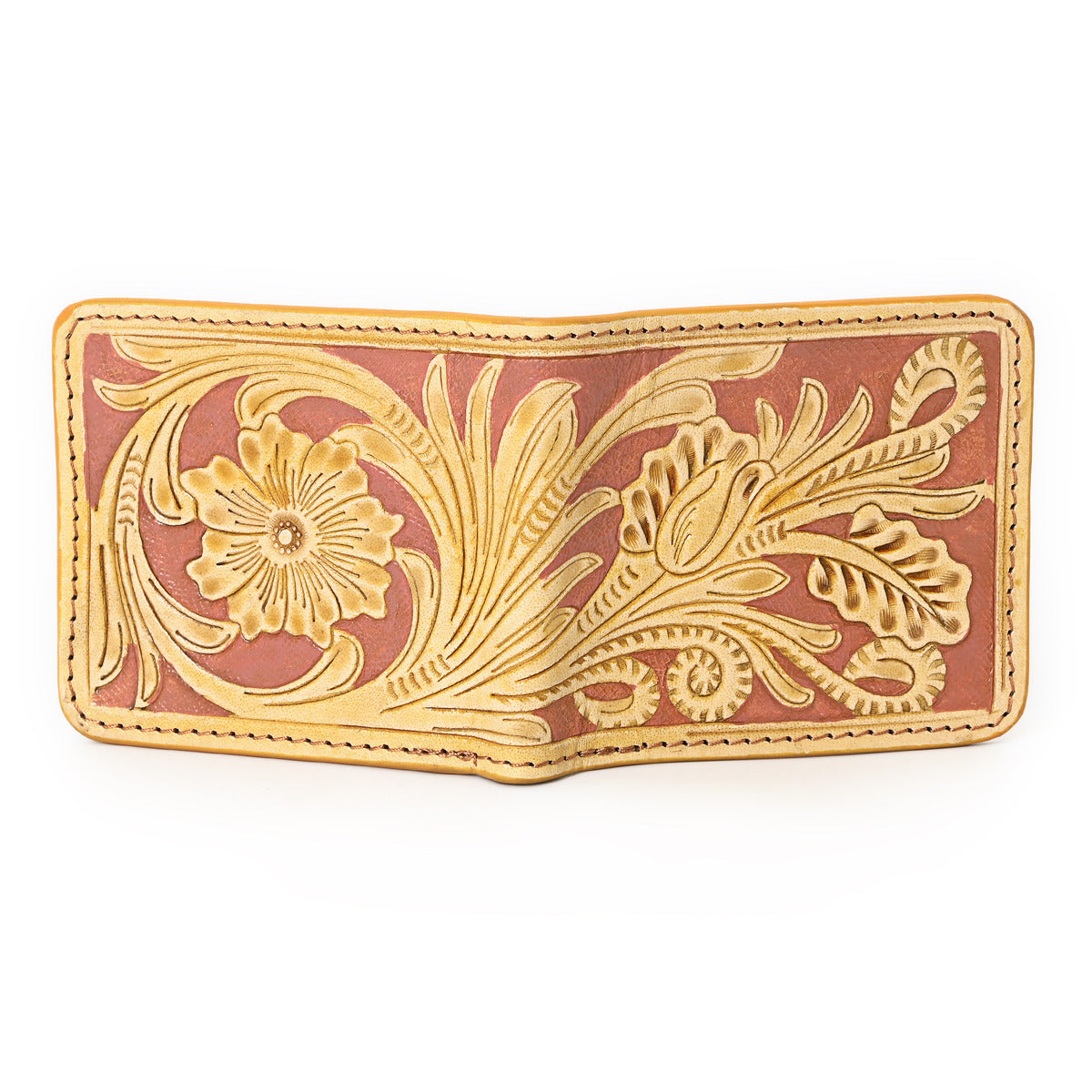 Growl Handtooled Hipster Wallet