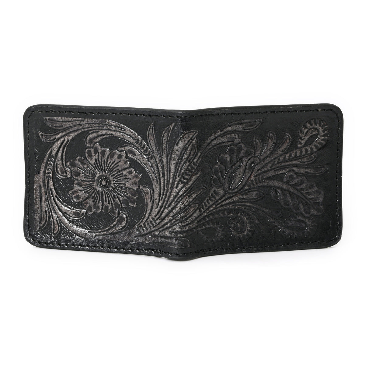 Growl Handtooled Hipster Wallet