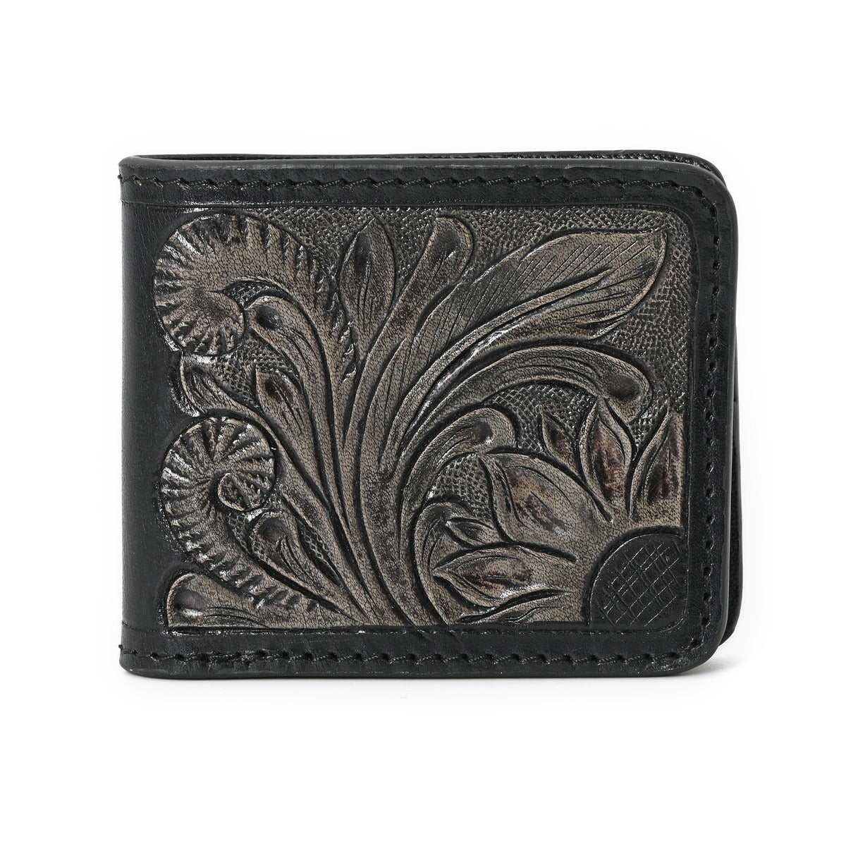 Sunflower Twin Handtooled Hipster Wallet