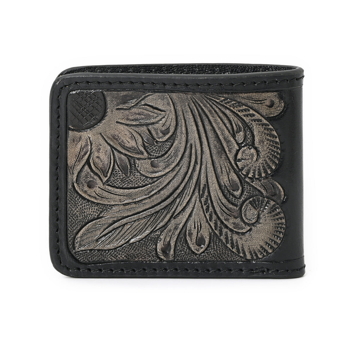 Sunflower Twin Handtooled Hipster Wallet