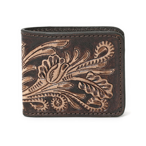 Growl Handtooled Hipster Wallet