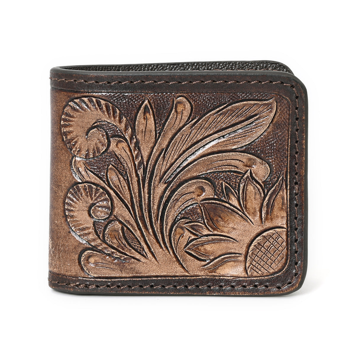 Sunflower Handtooled Hipster Wallet