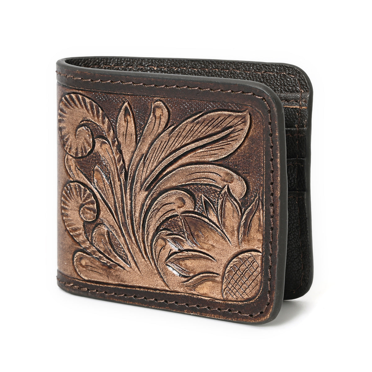 Sunflower Handtooled Hipster Wallet