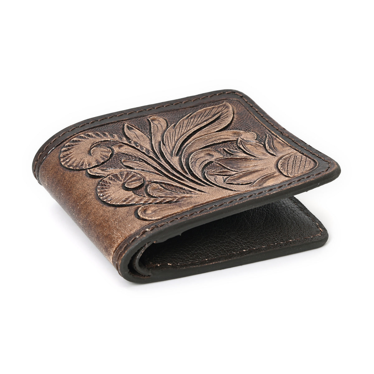 Sunflower Handtooled Hipster Wallet