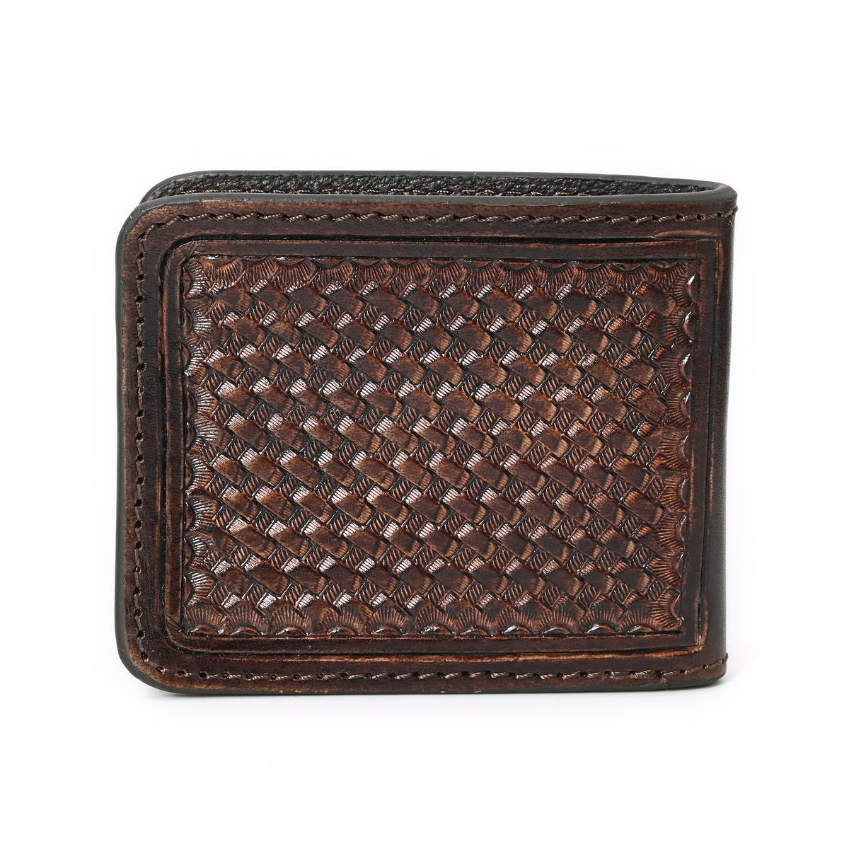 Lily Wine Handtooled Hipster Wallet