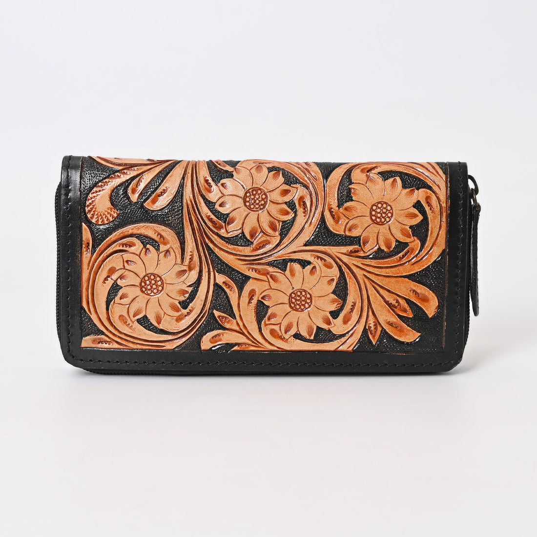 Chevron Carved Wallet