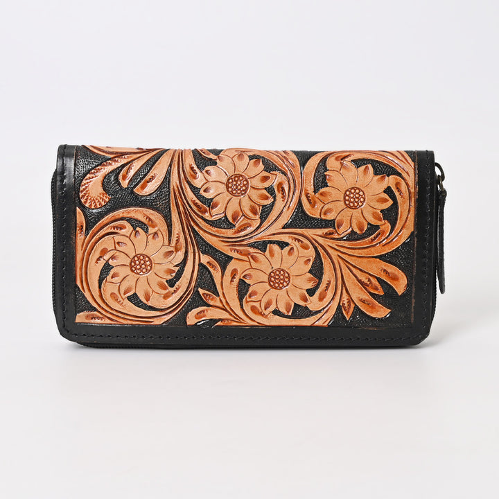Chevron Carved Wallet