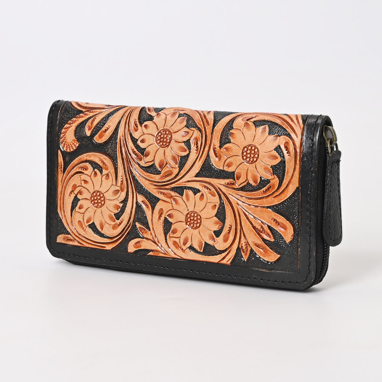 Chevron Carved Wallet