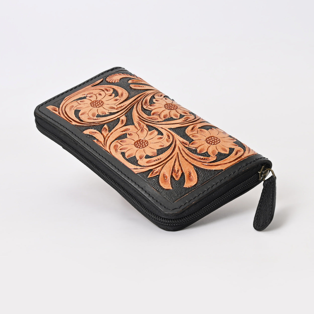 Chevron Carved Wallet