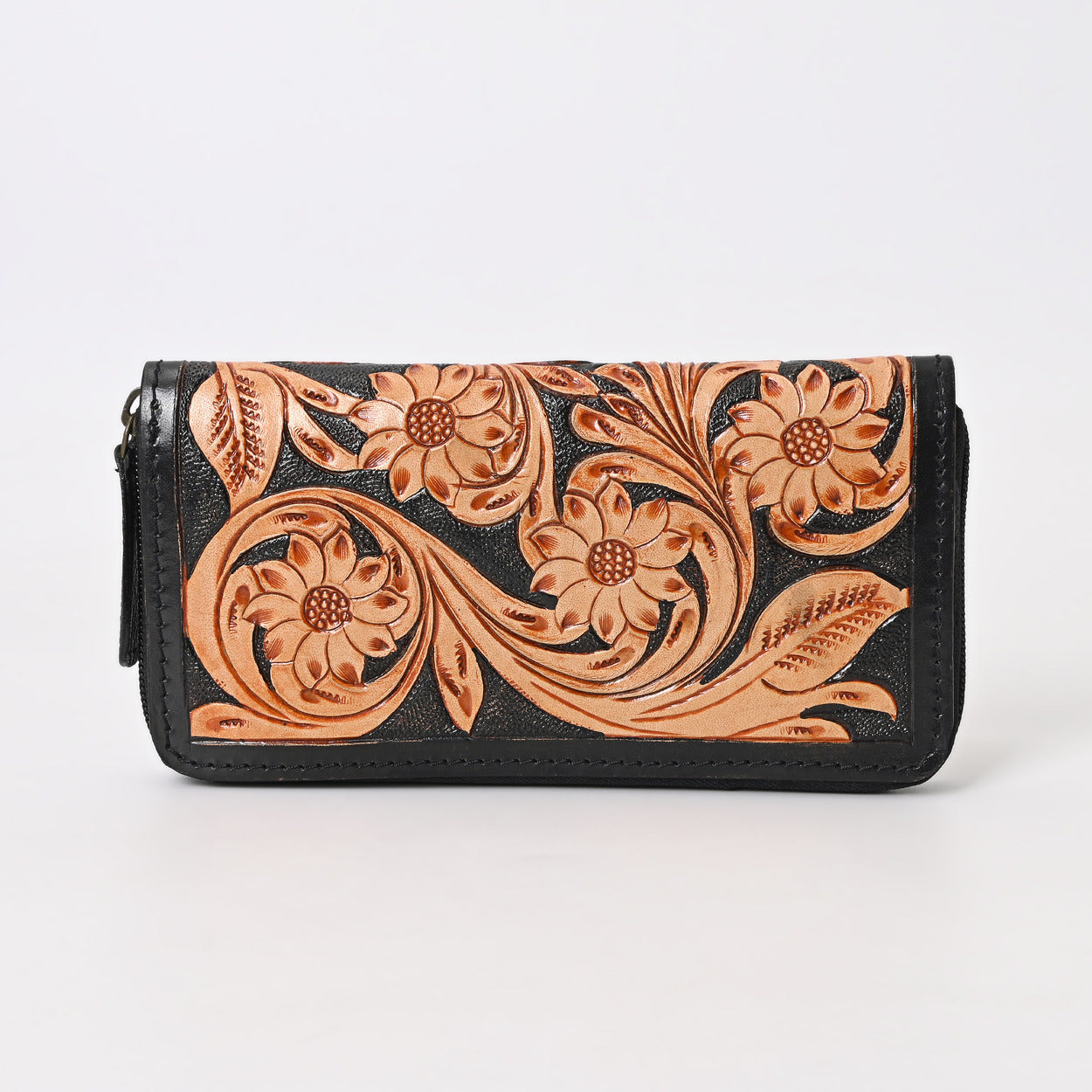 Chevron Carved Wallet