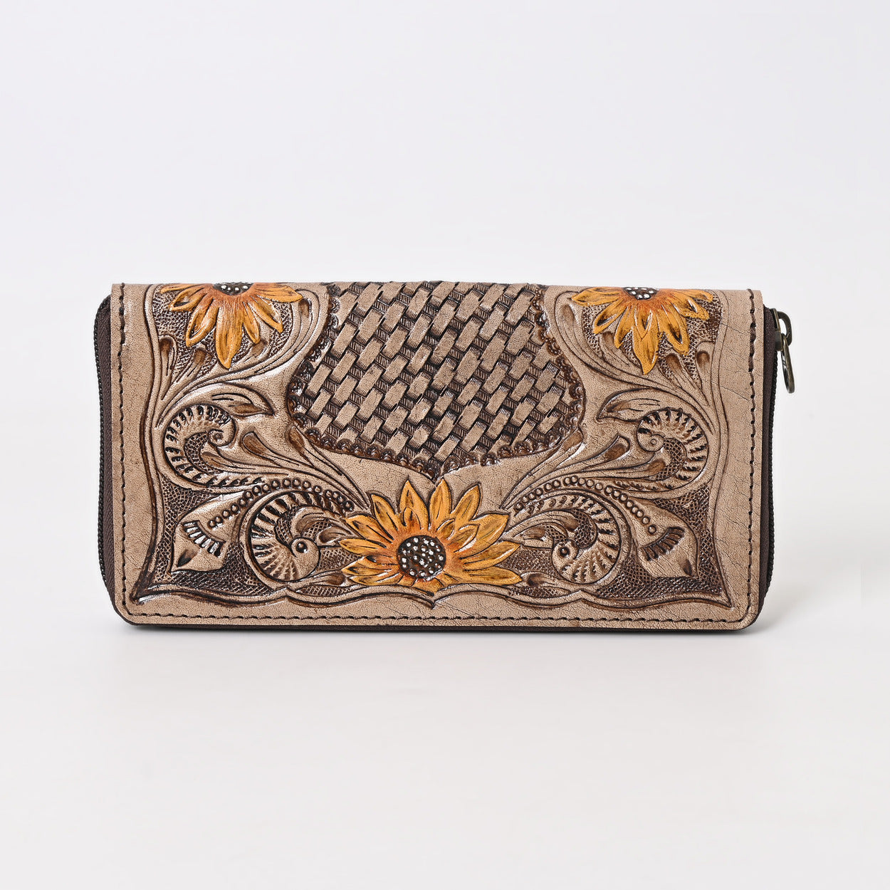 Brownian Tooled Wallet