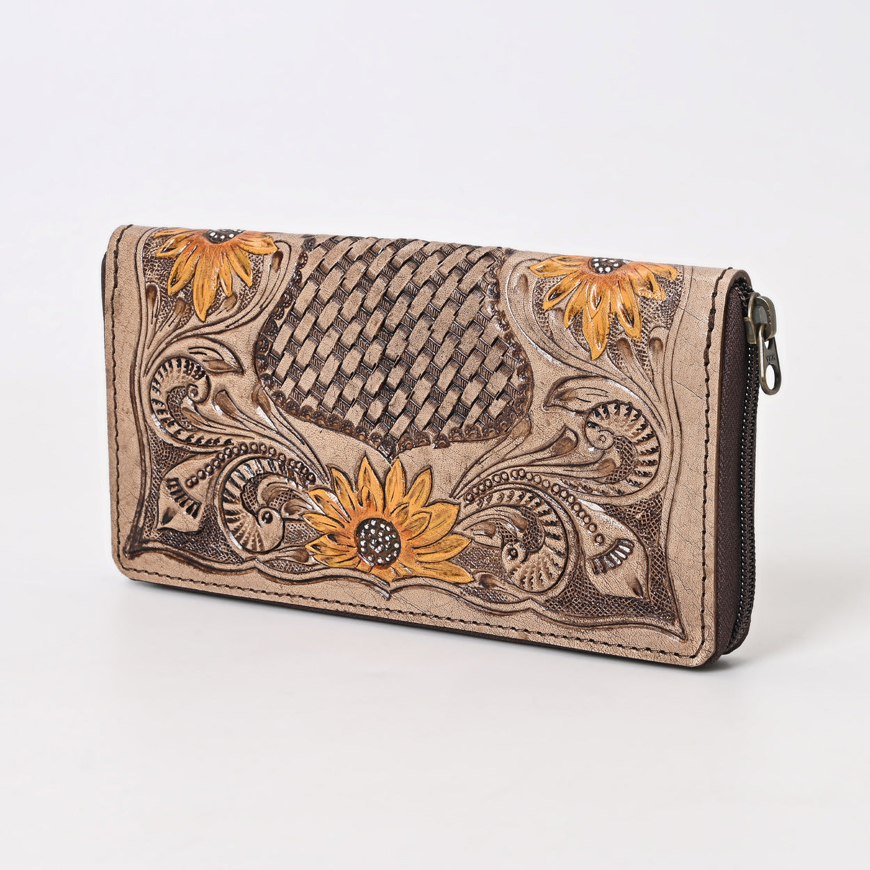 Brownian Tooled Wallet