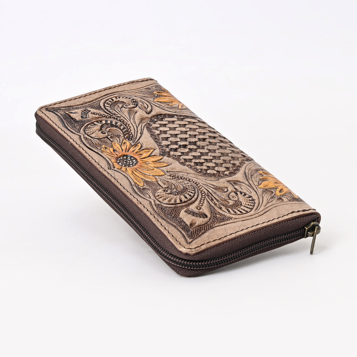 Brownian Tooled Wallet