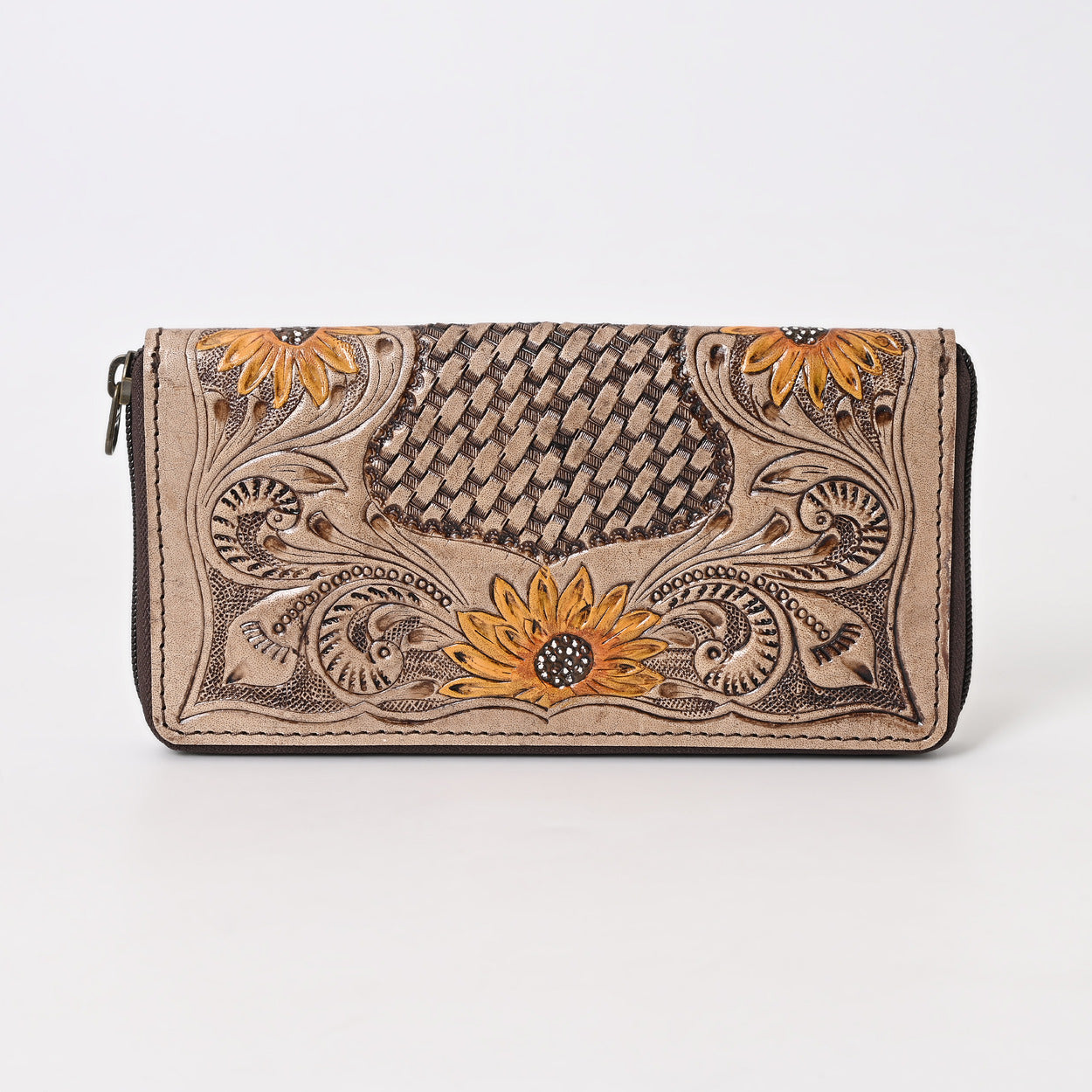 Brownian Tooled Wallet