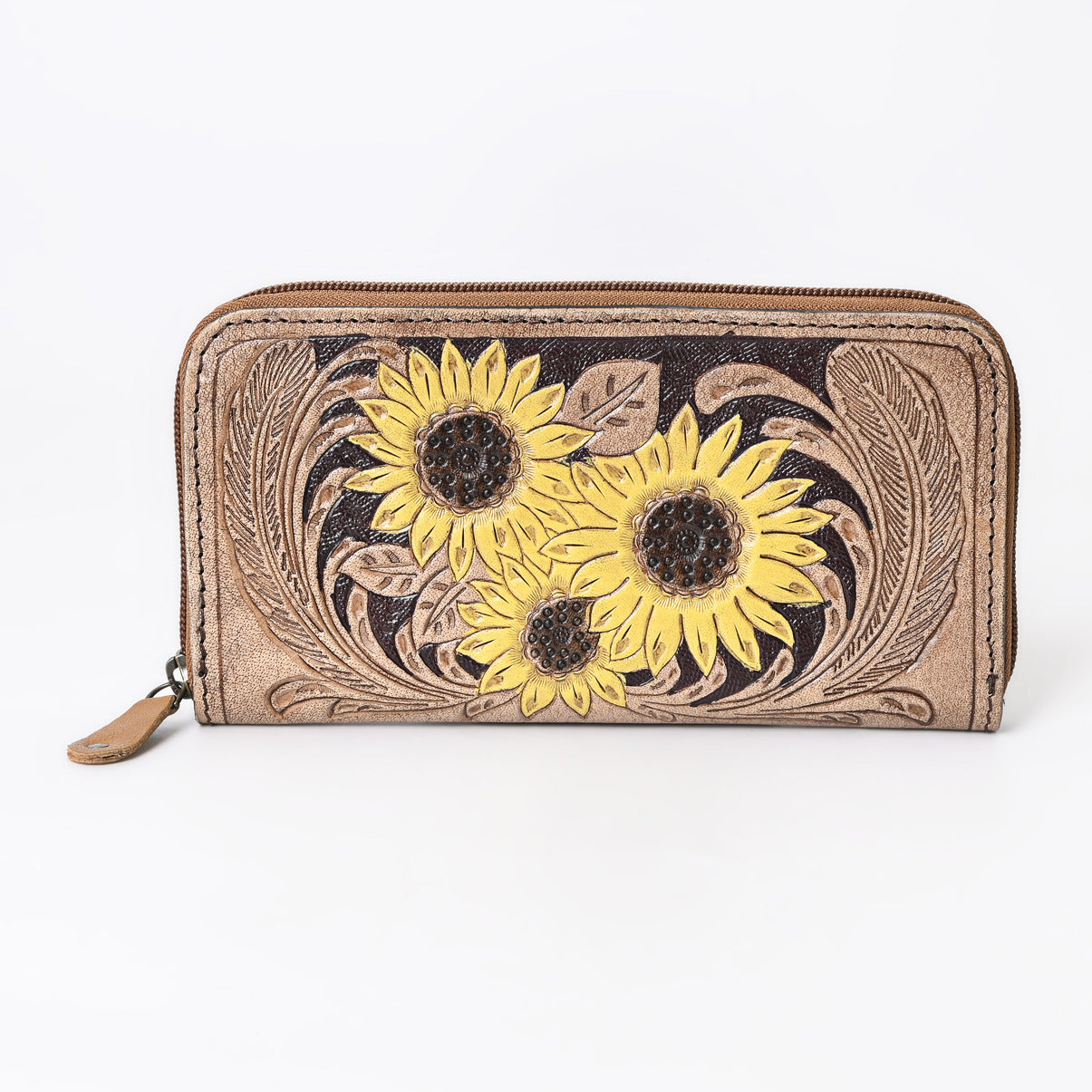 Go To Gear Sunflower Tooled Wallet