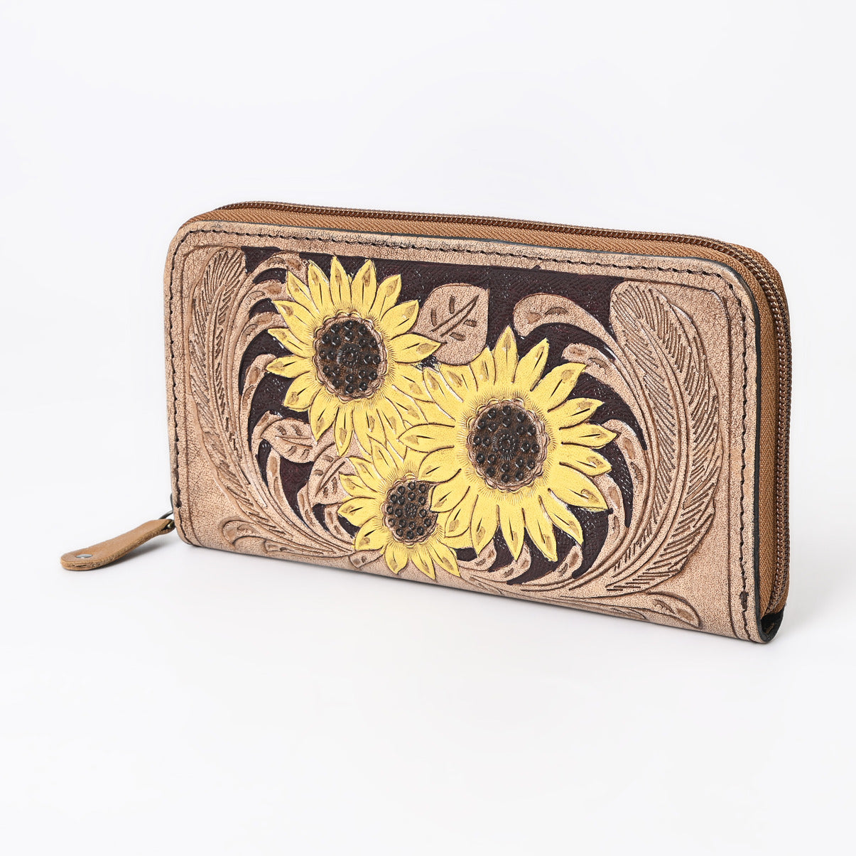 Go To Gear Sunflower Tooled Wallet