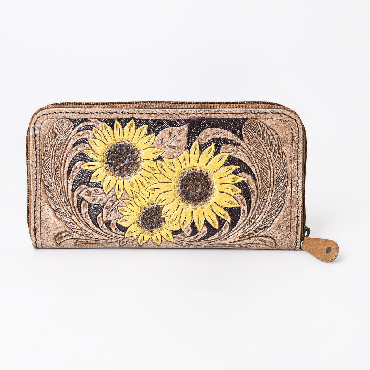 Go To Gear Sunflower Tooled Wallet