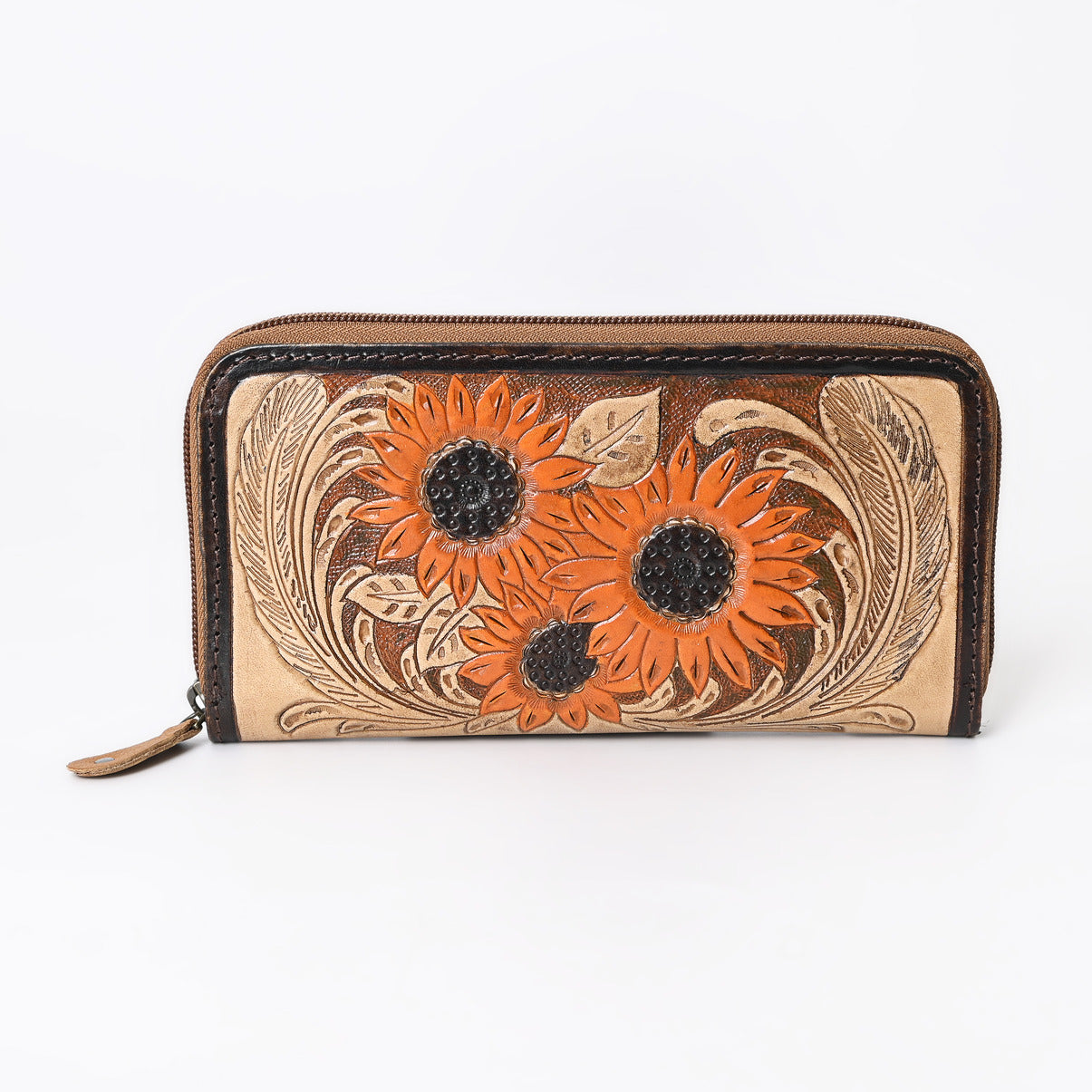 Go To Gear Sunflower Tooled Wallet