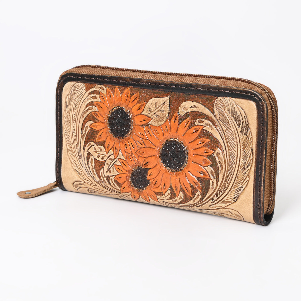 Go To Gear Sunflower Tooled Wallet
