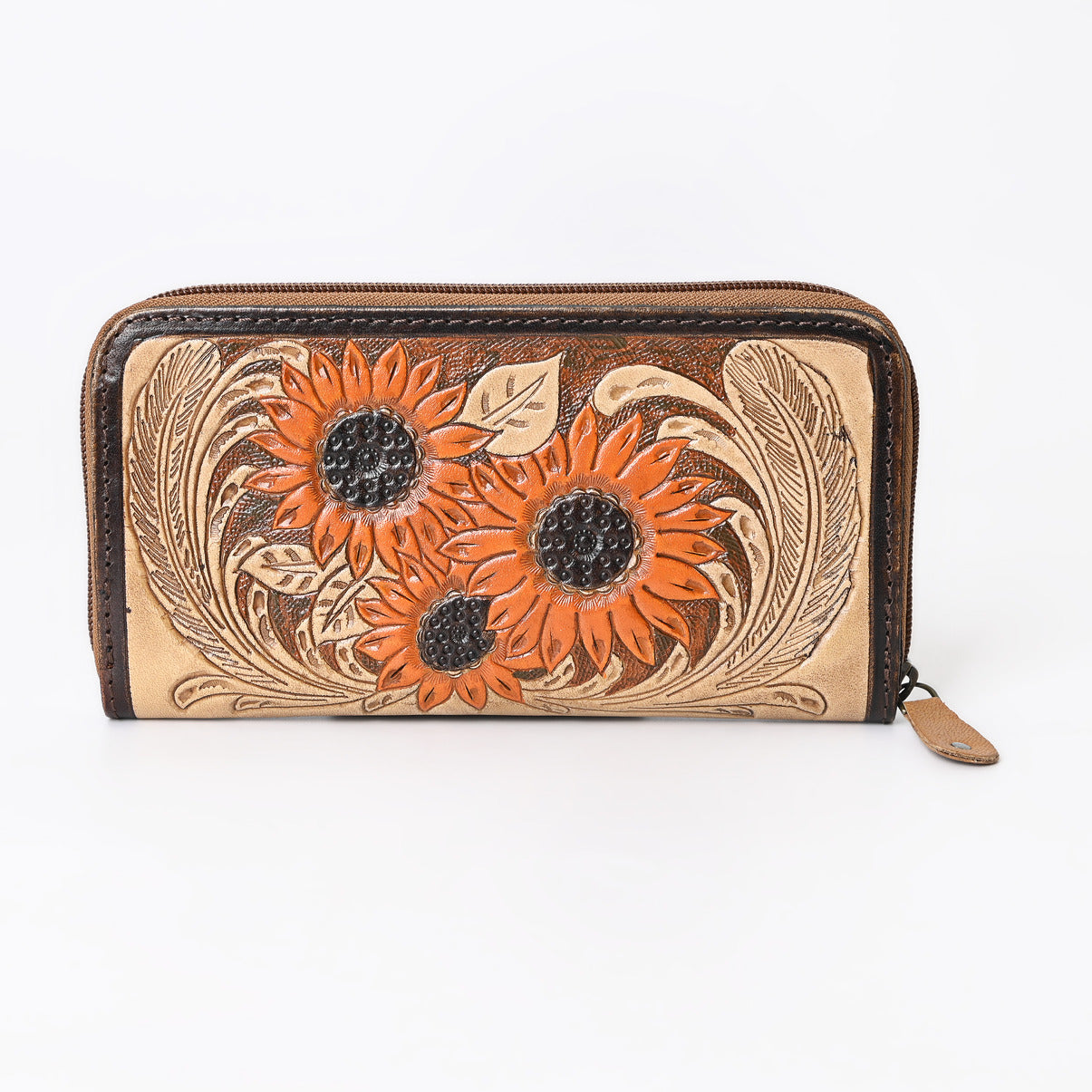 Go To Gear Sunflower Tooled Wallet