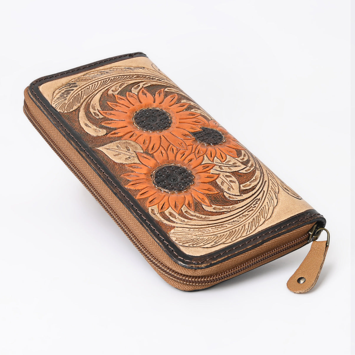 Go To Gear Sunflower Tooled Wallet