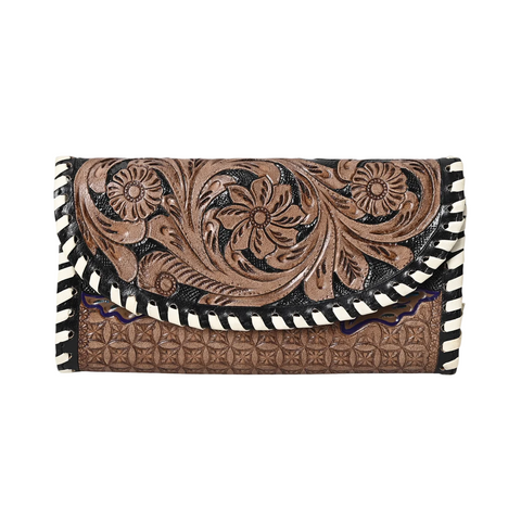 Skylar Knitted Tooled Wallet