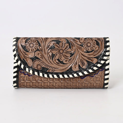 Skylar Knitted Tooled Wallet