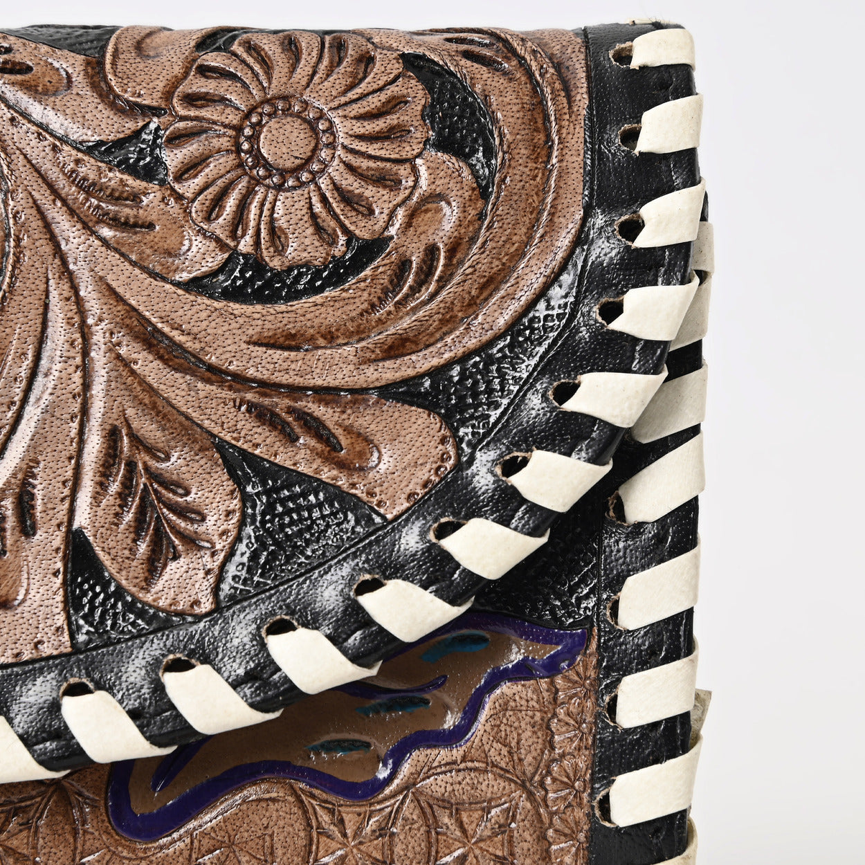 Skylar Knitted Tooled Wallet