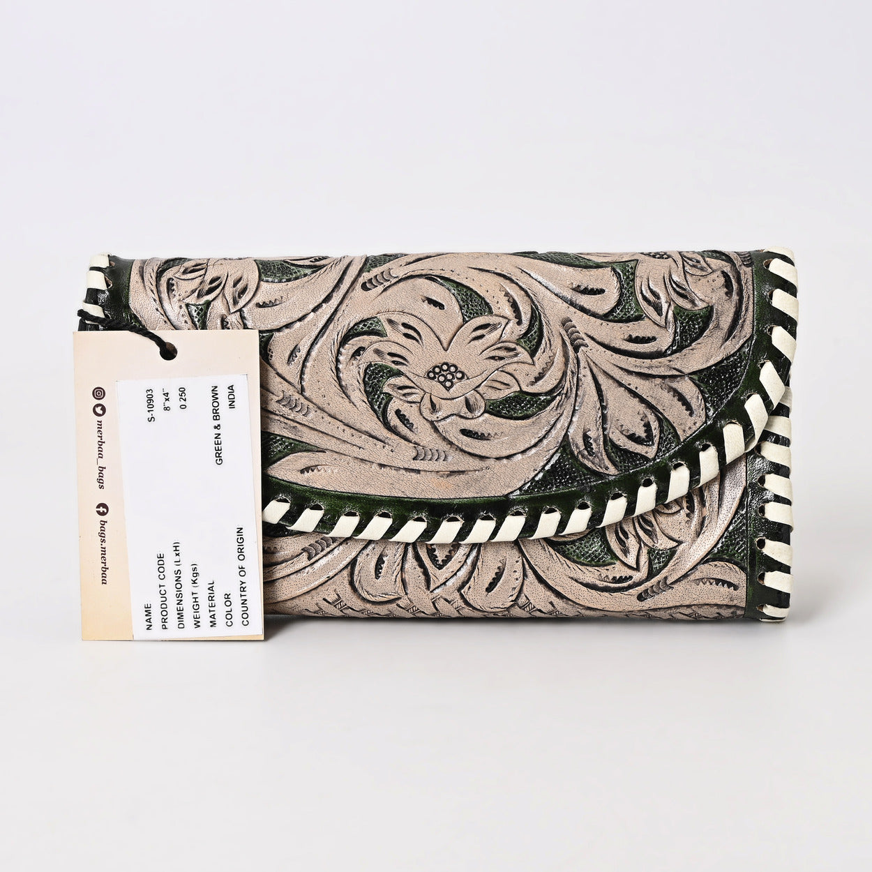 Circe Hand Tooled wallet