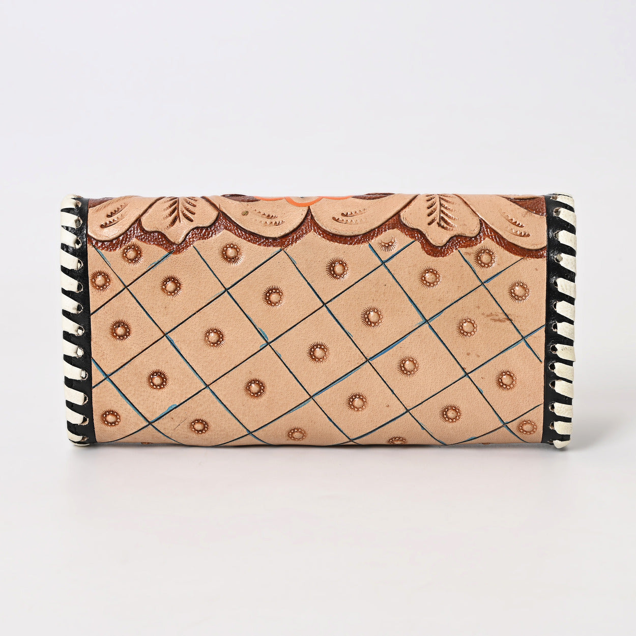 Brim Knitted Tooled Wallet